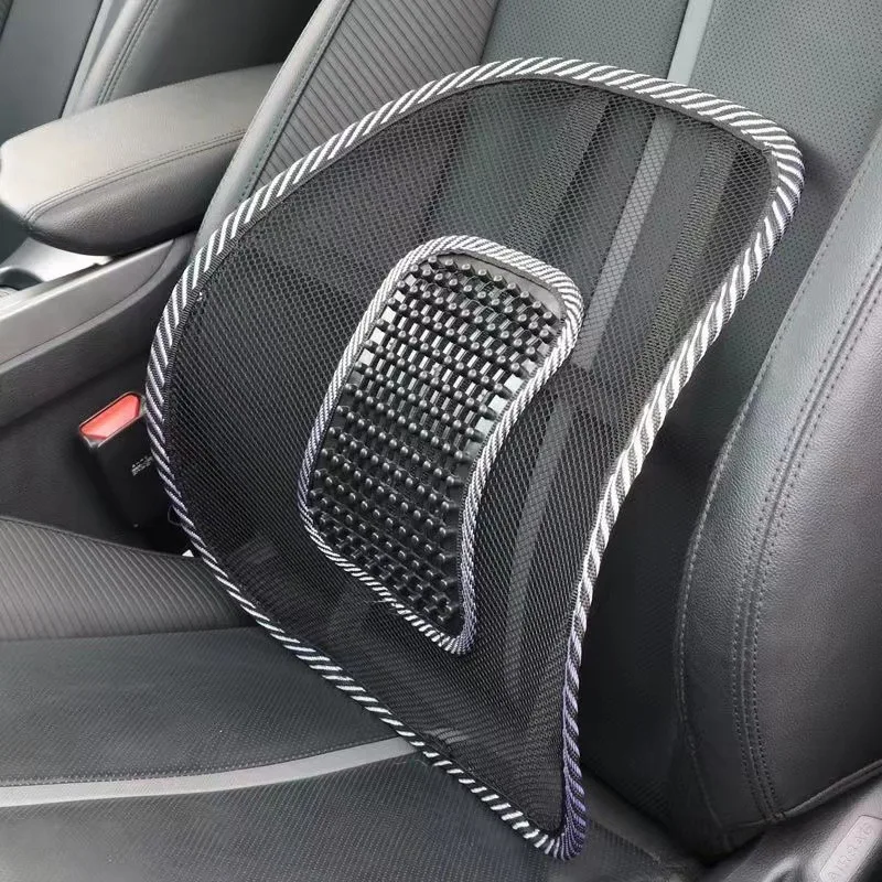 Universal Car Seat Chair Massage Back Lumbar Support Mesh Ventilate Cushion  Pad Back Lumbar Cushion for