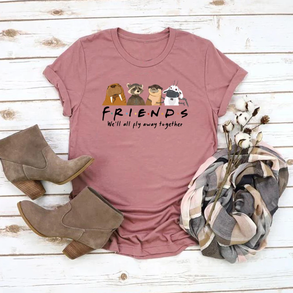 Rocket and Friends We'll Fly Away Together Inspired Streetwear Tee