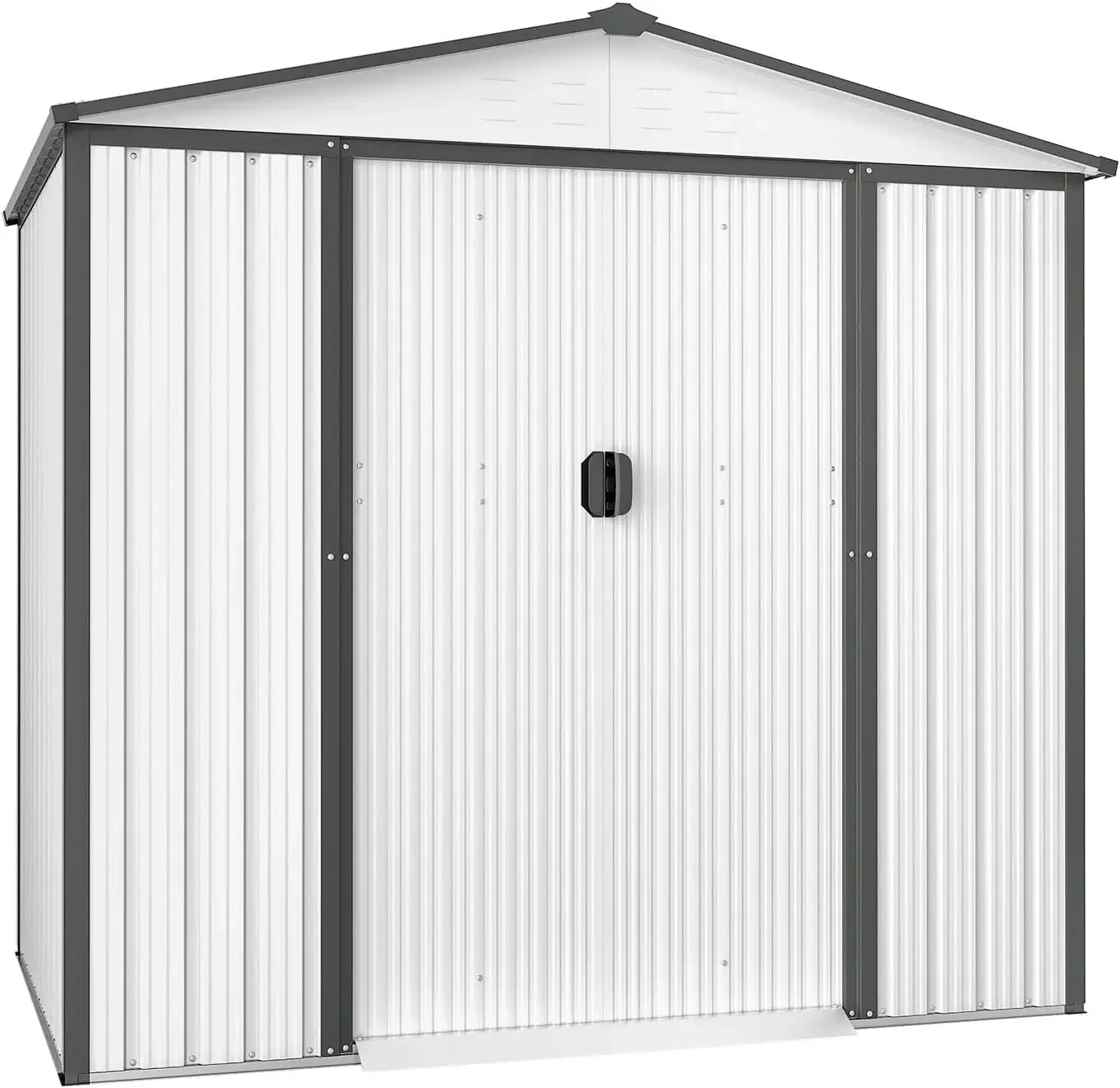 

6'x4' Outdoor Storage Shed Garden Backyard Tool Steel Cabin