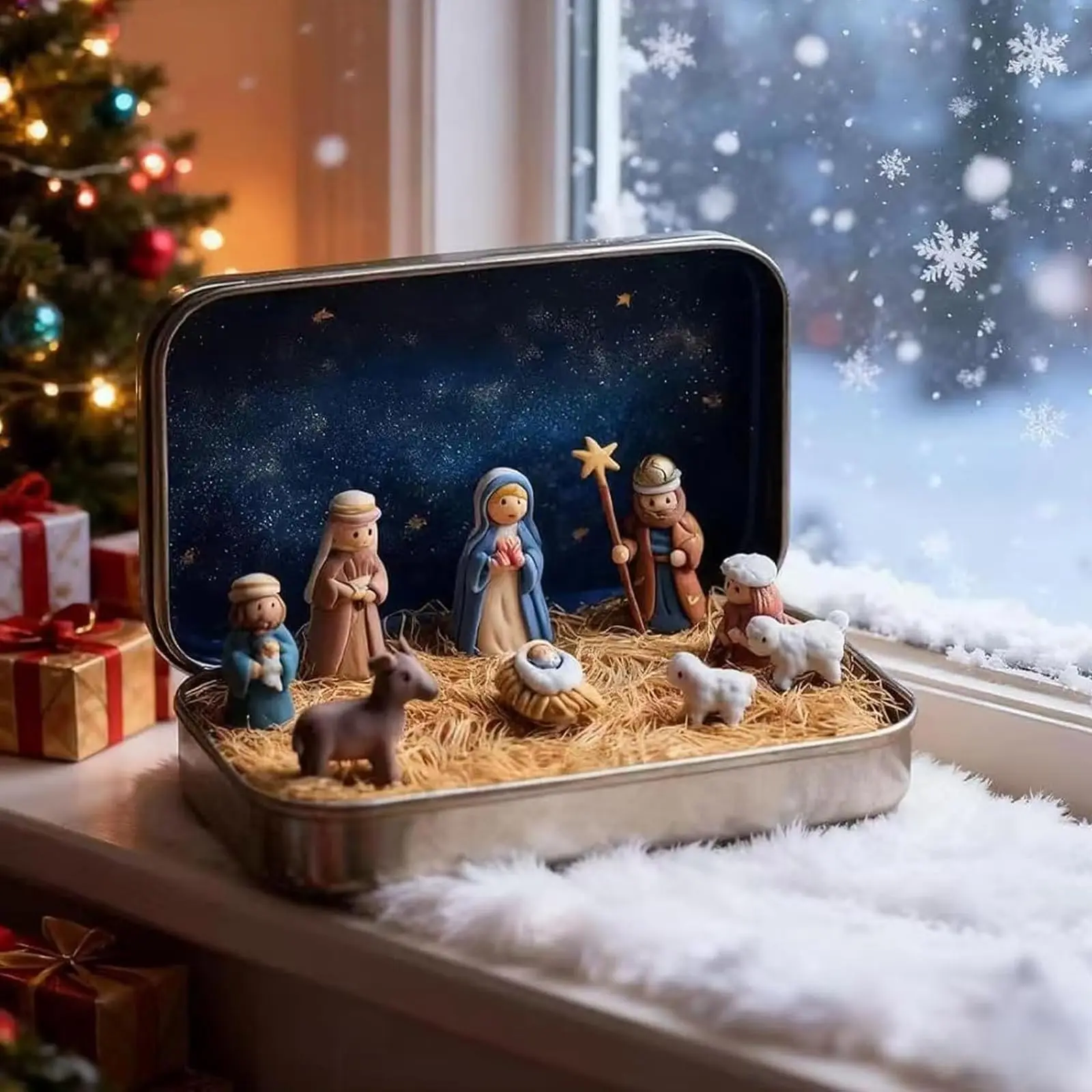 Mini Nativity Scene Jar 5