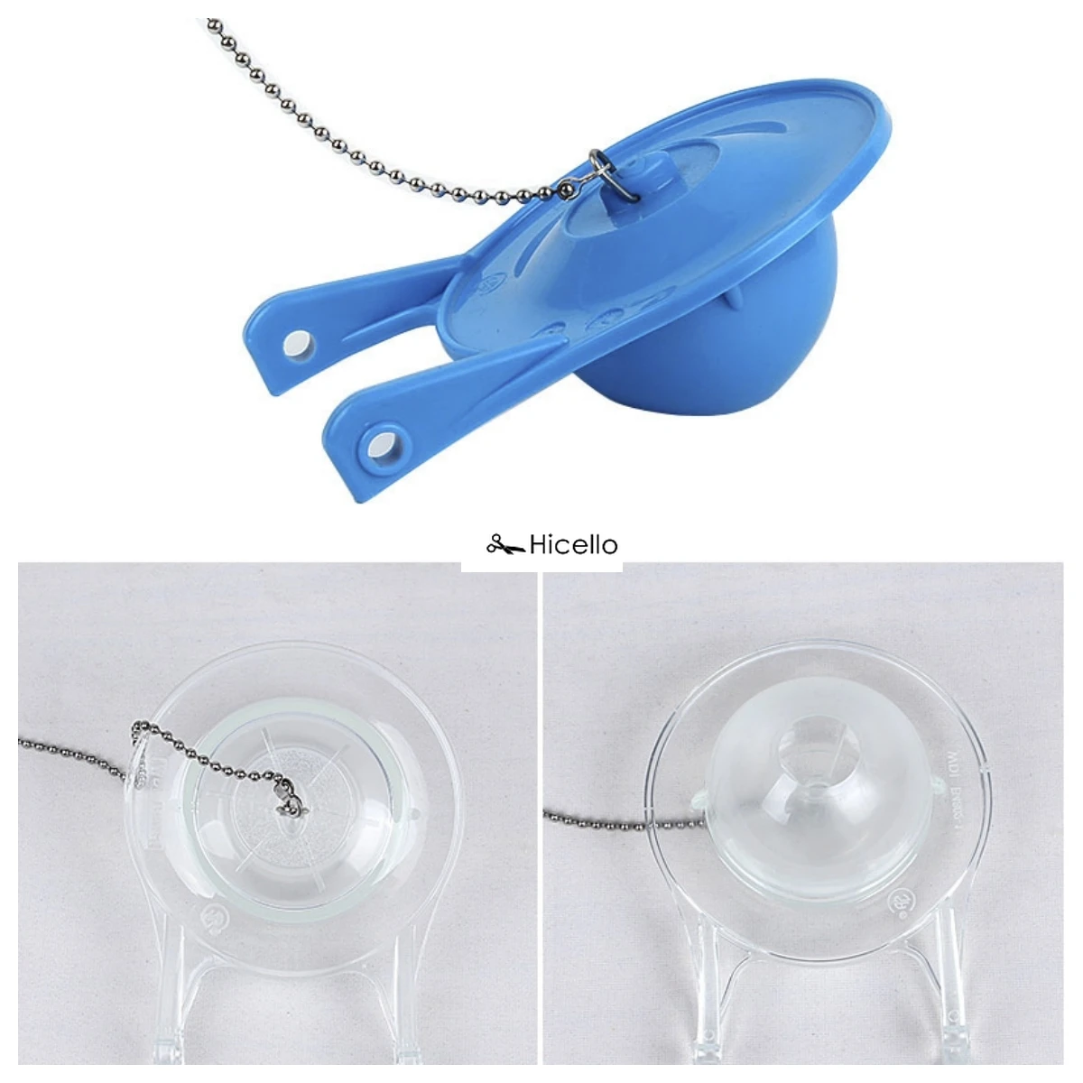 

Набор для фиксации унитаза, Универсальный сменный клапан 3 дюйма с цепочкой из нержавеющей стали, голубой/прозрачный, для ванной комнаты