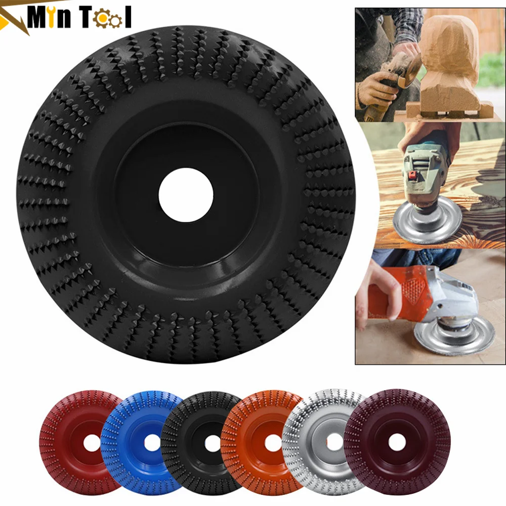

100MM Wood Grinding Polishing Wheel Rotary Disc Sanding Wood Carving Tool Abrasive Disc Tools for Angle Grinder