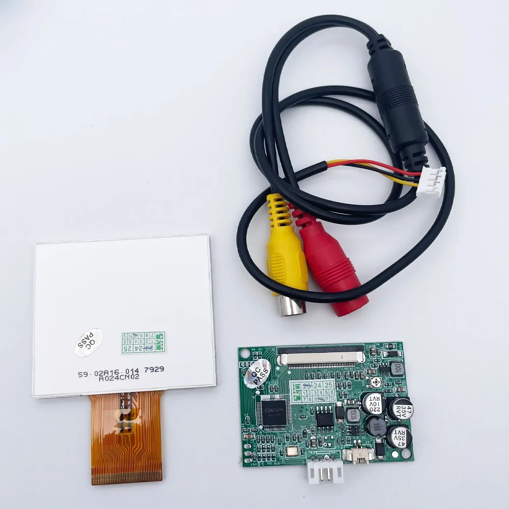 2.4 inch TFT-LCD module kit 480*234 AUO screen 12v 1way RCA For Monitoring/debugging/doorbell intercom/repair DIY model