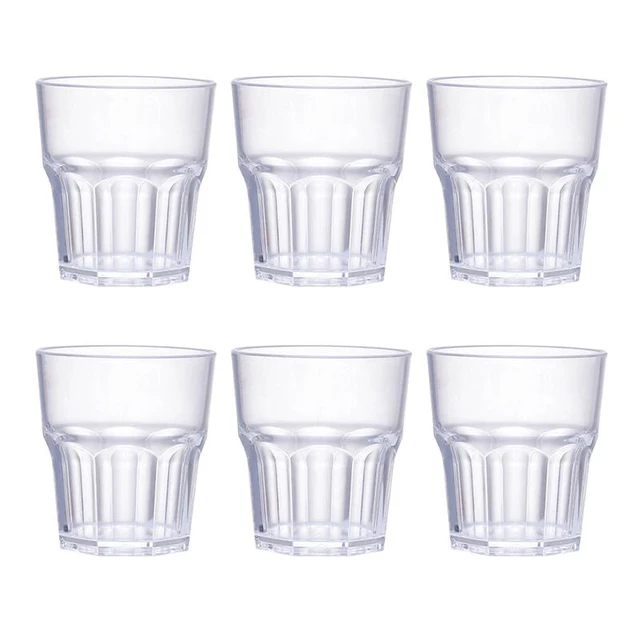 6pcs Acrylic Drinking Glasses Set Plastic Tumblers Plastic Cups Dishwasher  Safe Cups Glassware Unbreakable Plastic Drinking Set - AliExpress