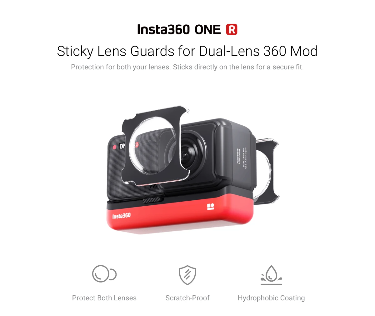 Insta360 ONE RS/R Sticky Lens Guards for 360 Lens