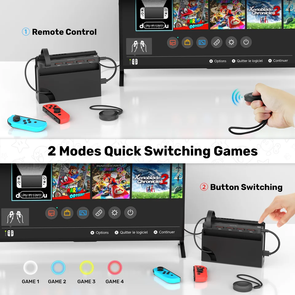 UNITek-Nintendo Switch用のゲーム用スイッチャー,マルチカード