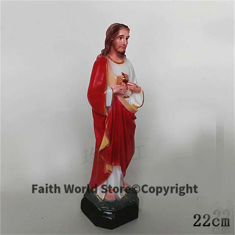 

22CM TALL Catholicism Christianity Home Decor Decoration Religious Jesus Christ Decoration Catholic gods statue -- free ship