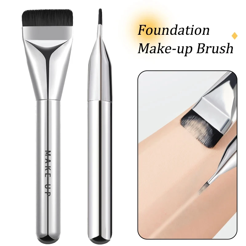 

Lightweight and Thin Face Contour Brush Brush Flat Contour Brush Blending Foundation Cream Flat Contour Makeup Brush Makeup Tool