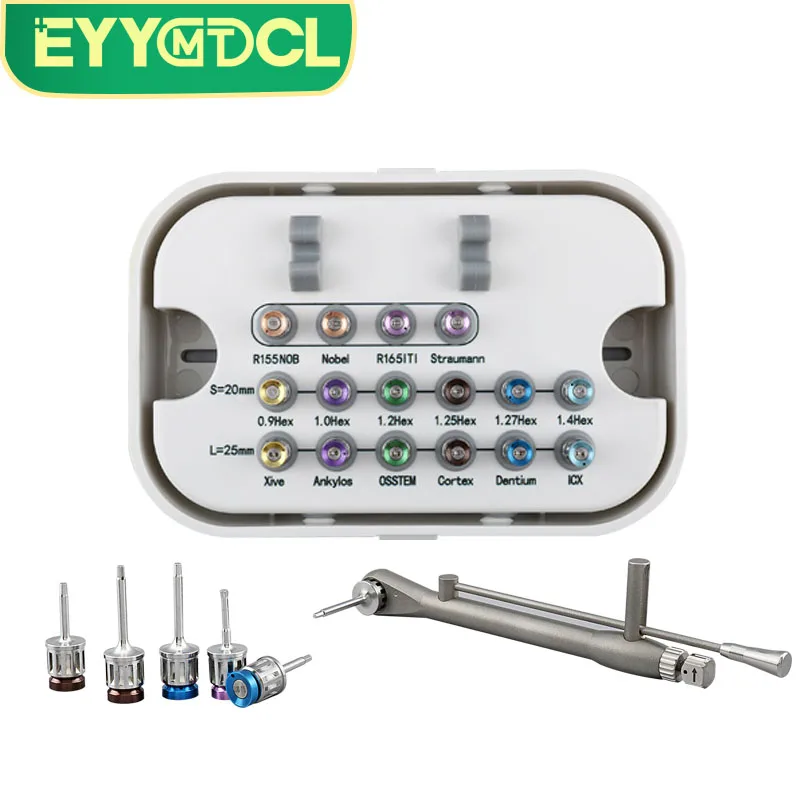 치과 재료 치과 임플란트 토크 렌치 스크루 드라이버 도구 10-70NCM Endodontics 올인원 심기 16 PCS 임상