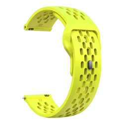 Versatile Silicone Smartwatch Strap - Available in 18, 20, 22mm Sizes - 22mm universal (Fluorescent Green)