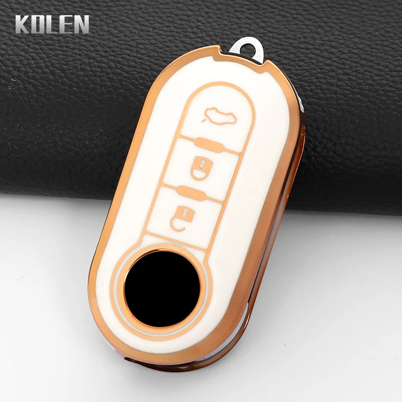 Premium TPU Car Key Case Cover with Keychain