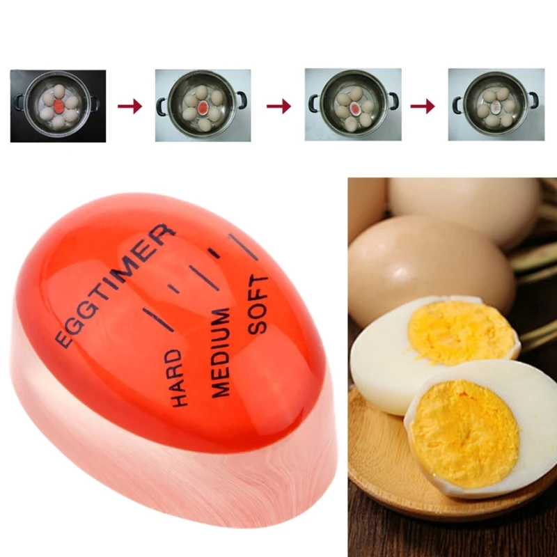 Eggs Boil Indicators Eggs Timer Resin Tool Color Changing Cooking Temperature Observer Resin Boiling Small Tool