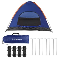 אוהל קמפינג קל משקל TOMSHOO ל-3-3 אנשים עם טיסת גשם למשפחה, טיולים, חוף ודייג 2