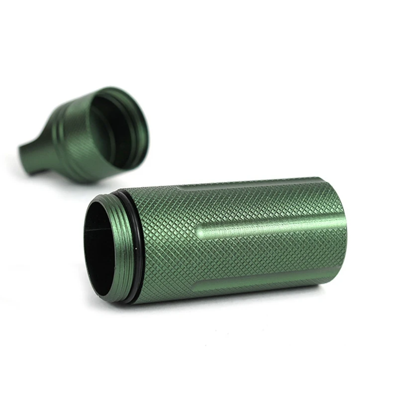 Outdoor EDC Container Fall Wasserdichte Überleben Container Kapsel Aluminium Pille Flasche Spiel Batterie Halter Fall Überleben Box – Detail 23