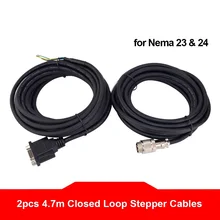 

4.7m Closed Loop Stepper Motor Extension Cable Kit for Nema 23,24 Closed Loop Stepper Motor & for Encoder