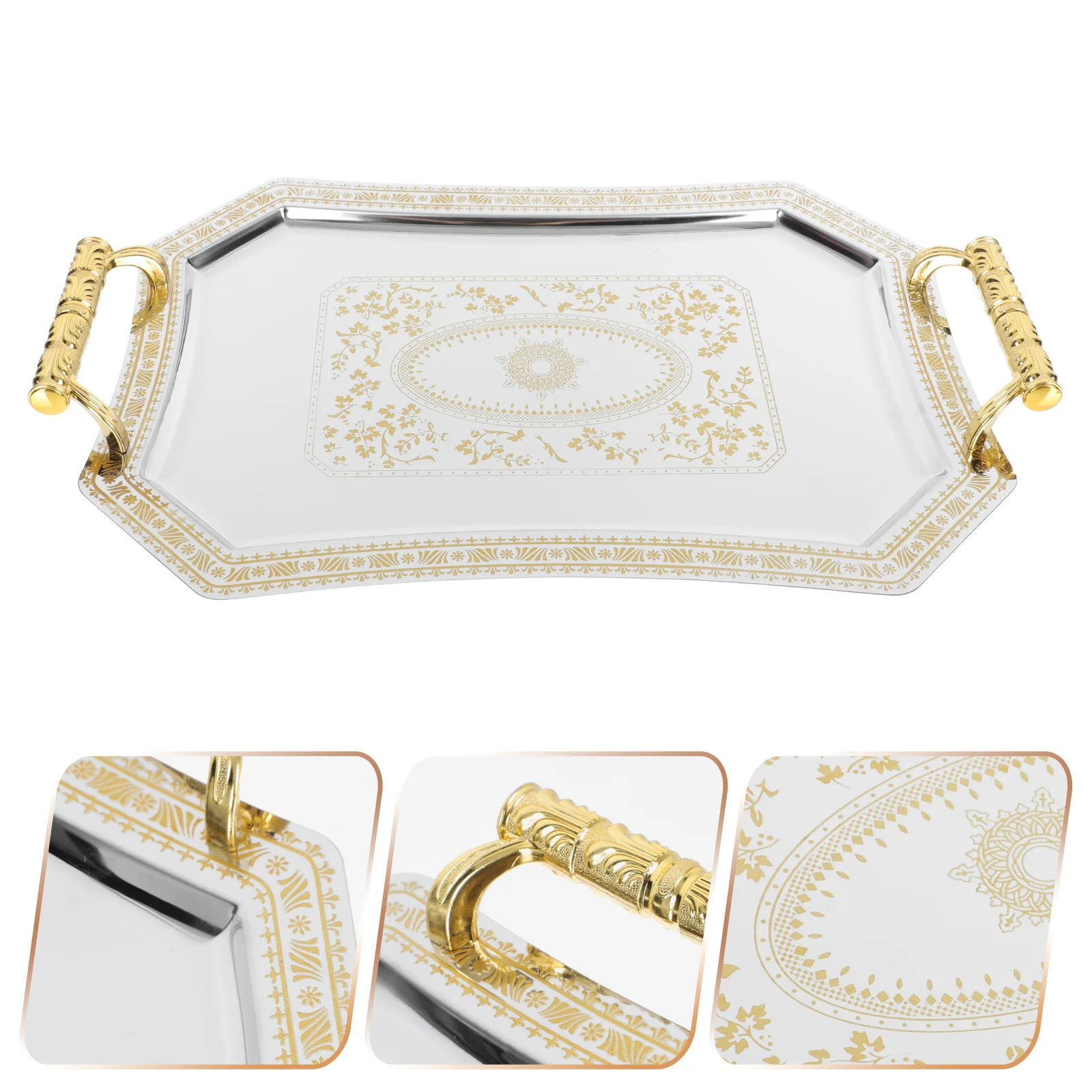 

1Pc Restaurant Food Holder Dessert Fruits Tray Hotel Snack Serving Plate