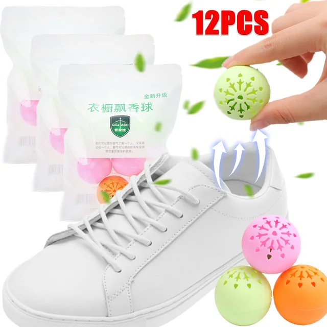 1/12 db Dezodoros Frissítő Golyók Cipő Zokni Ruházathoz Illat Alapvető Lábápolás Illatos Gömb Szekrény Friss Kellékek