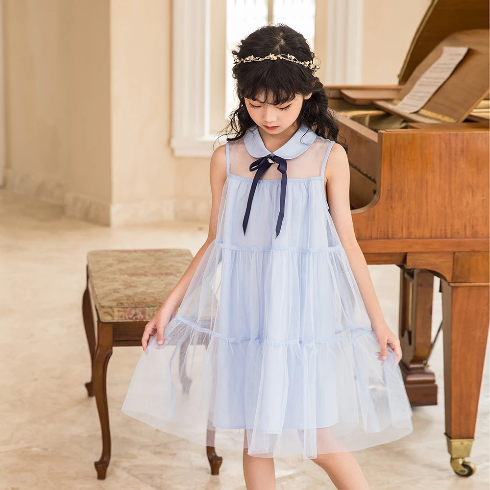 Fashion Girls Mesh Princess Dress 2022 