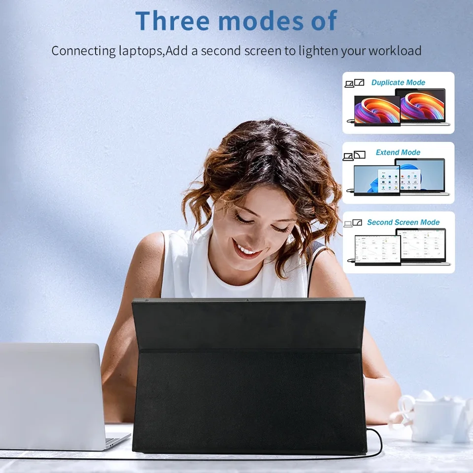 OJIAMI モニター Ojiami-ミニラップトップ用のHDMIタイプCモニター,12.3インチラップ