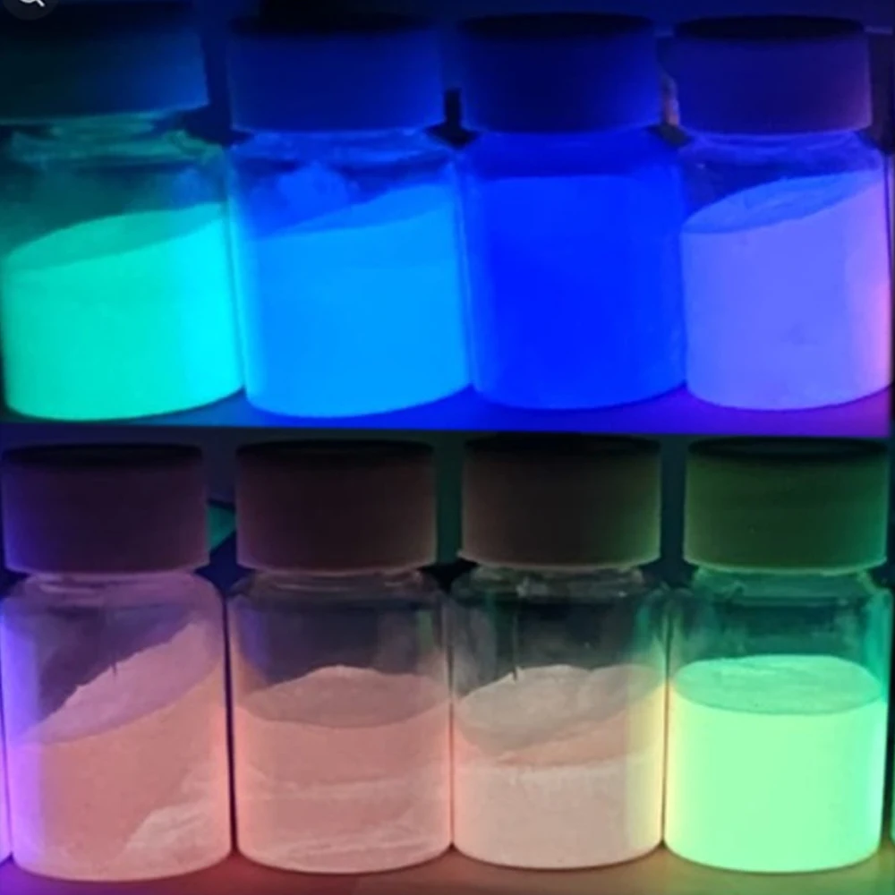 Luminous powders 50g/bag 12Color long lasting glow in dark nail art sparkling polymer acrylic DIY powder