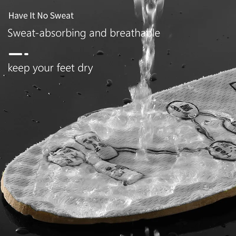Deodorant Insoles for Shoes Massage Acupoints Arch Support Plantar Fasciitis Template Insole Men Women