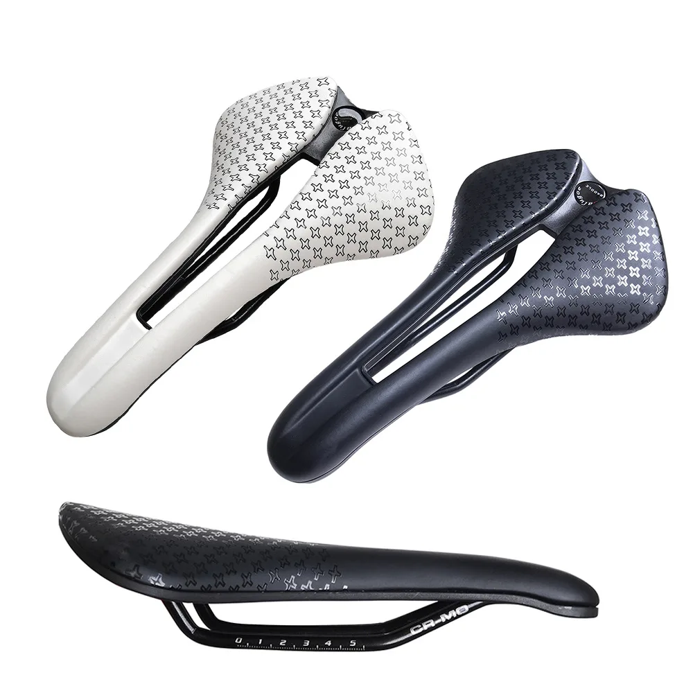 

Ultralight Mountain Bicycle Saddle MTB Short Nose Road Bike Seat PU Leather Hollow Prostatic Saddle Bicycle Parts