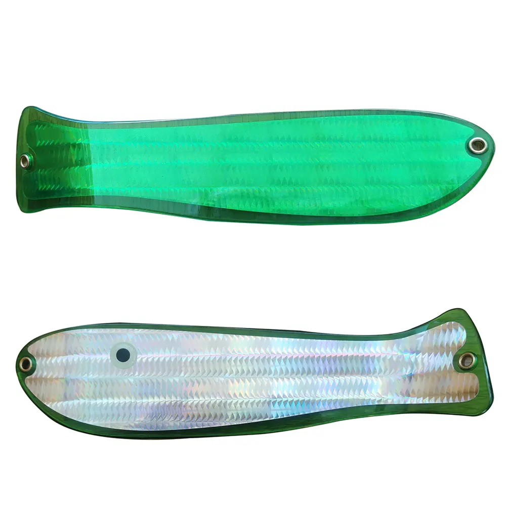 Fishing Flashers For Trolling Salmon | Salmon Fishing Diving Board 4.5In | Trolling Flashers For Salmon With Lights 23g Metal Flash Boards For Sea Fishing Long Casting Trout