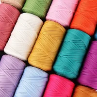 400g Large Roll Solid Color Cloth Strip Thread Without Pilling Baby Cradle Thread Simple Hand Woven Hook Wrap Thread 2