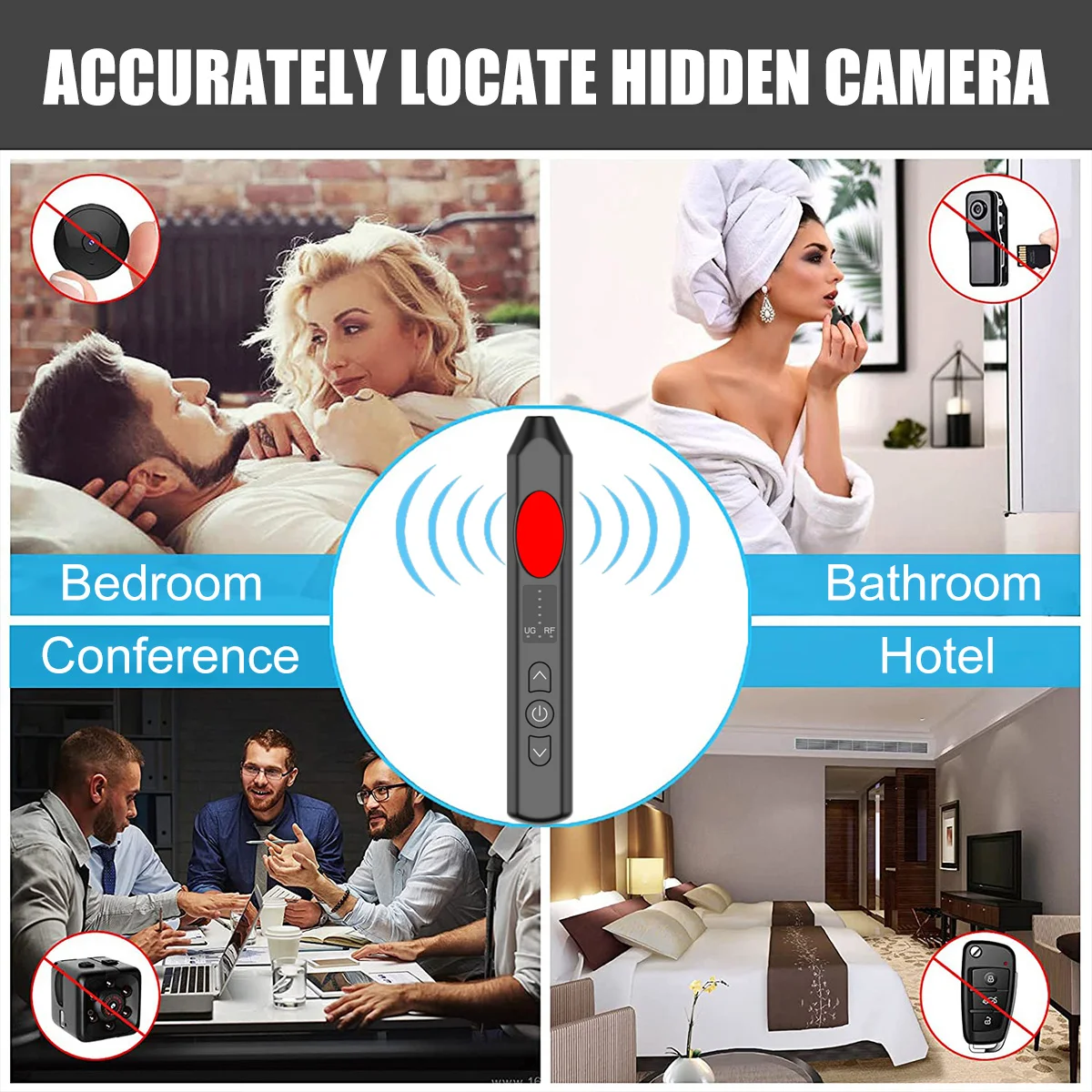 Intelligent Camera Detector Anti-scandid Camera Detector, Hotel Conference Room Vehicle Detector,signal Positioning Buzzer Alarm