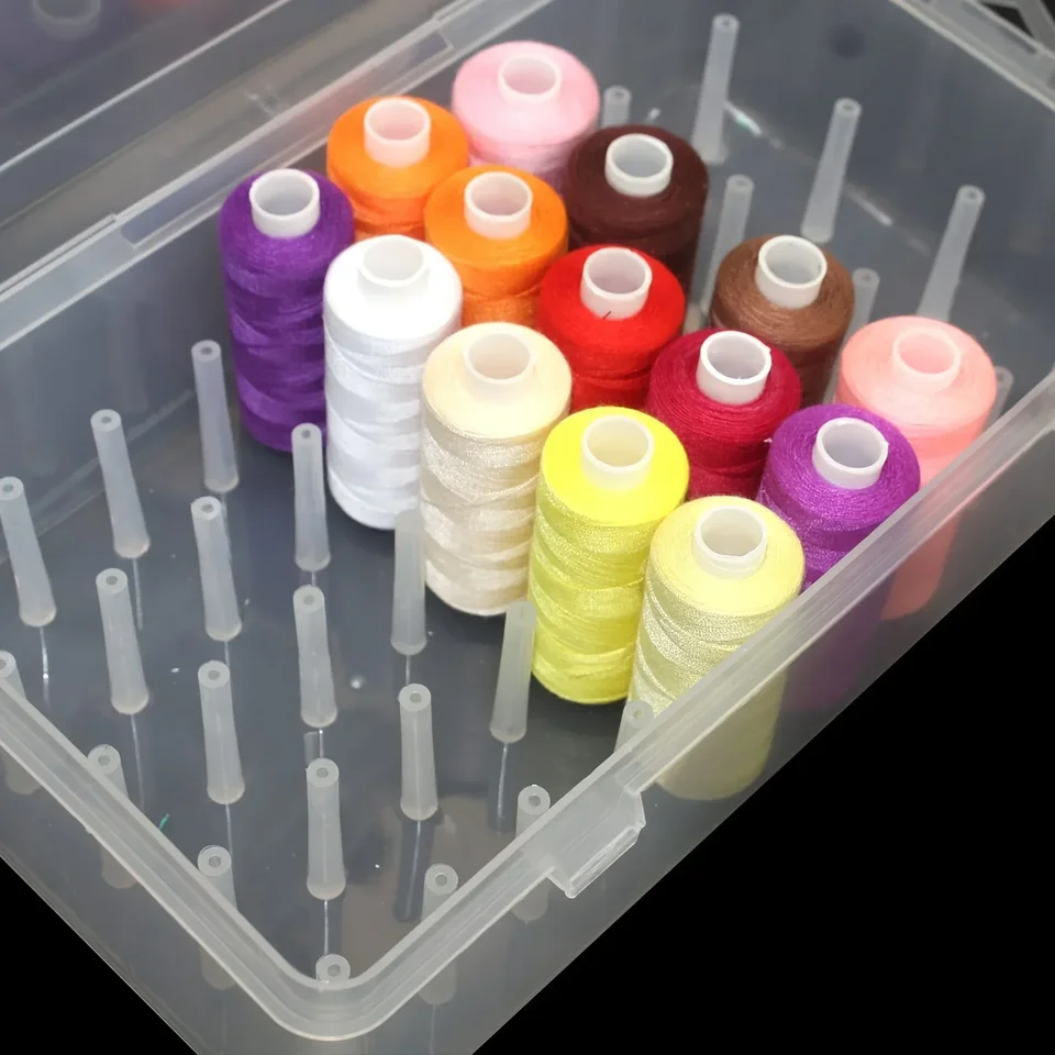 Large Capacity Transparent Sewing Thread Storage Box
