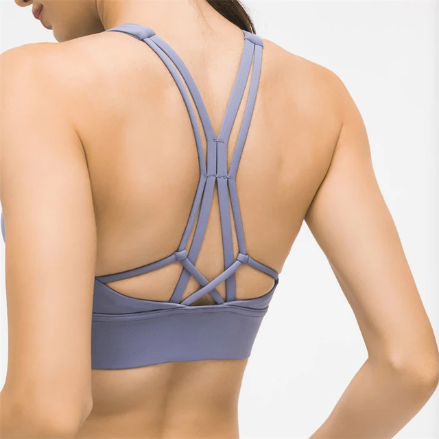 Strappy Cross Back Sports Bra  Strappy Sports Bra Clothing