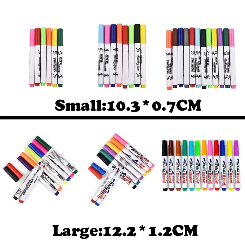 Water Painting Pen Whiteboard Markers Floating Ink Pen Doodle Water Pens Montessori Early Education Toy marker pen art pens paint pen