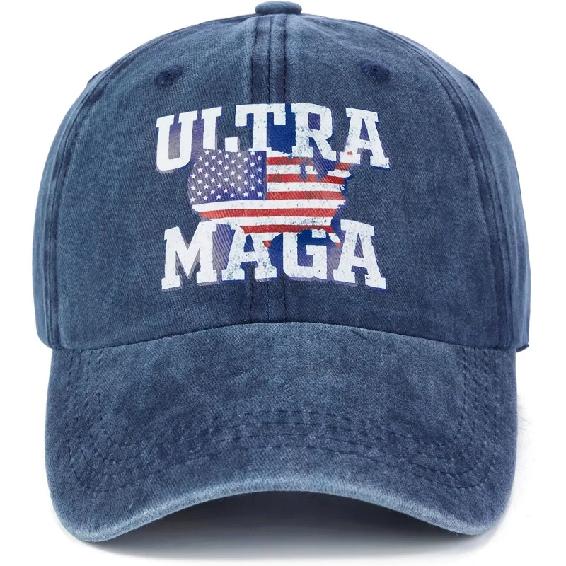 High End Trump Has MAGA Hat American Flag Baseball Cap Trump Trucker Hat for Women Men