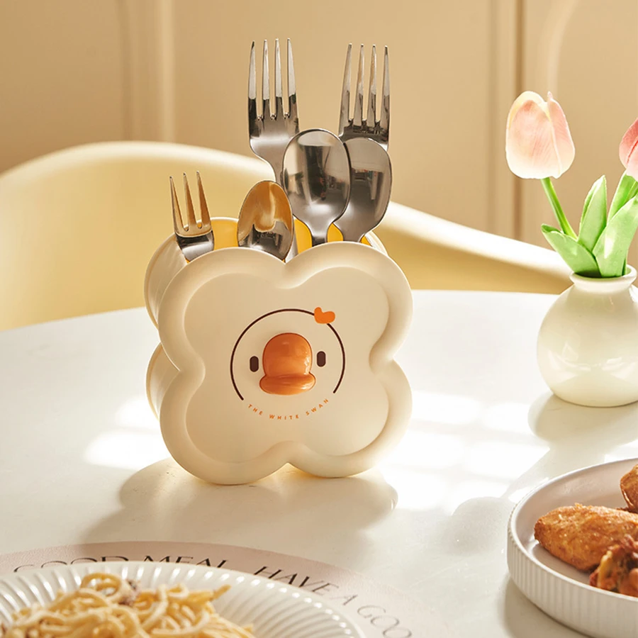 Cute Cartoon Round Pencil Holder Office Desk Pen Pot Cup Case Container Organiser Durable Pencil Case 4