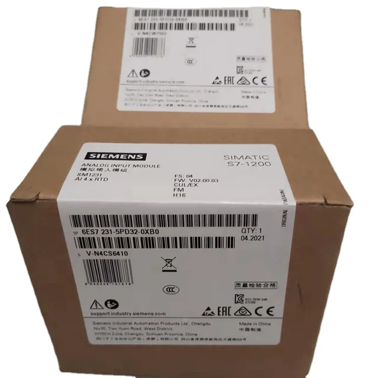 Plc SIMATIC S7-1200 SM1231 RTD 4 X AI 6ES7231-5PD32-0XB0 6ES72315PD320XB0 디지털 아날로그 입력 모듈 재고 있음