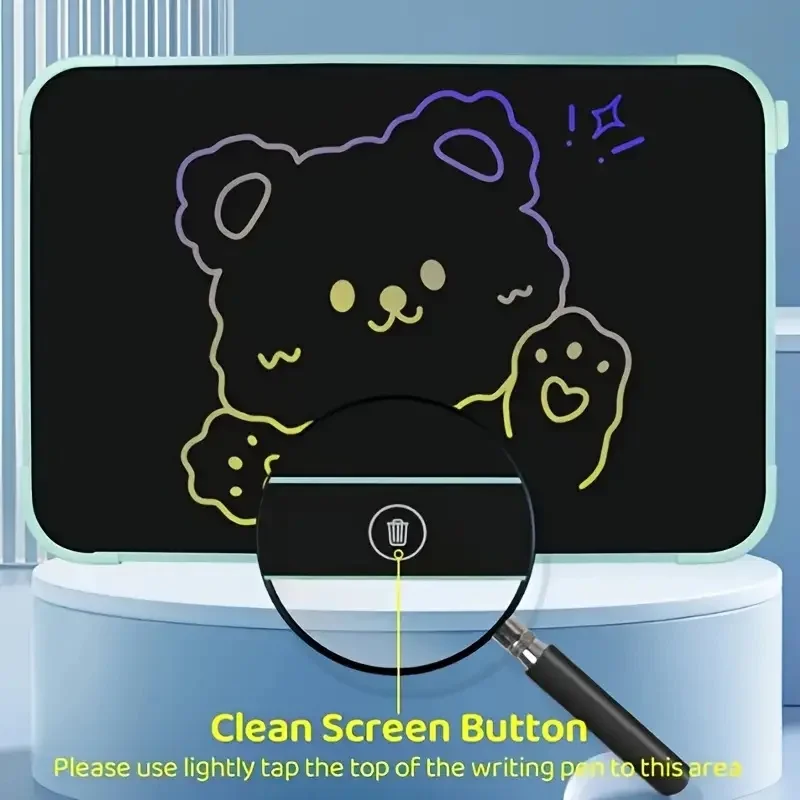 13-Inch Large LCD Writing Board One-Button Erase Drawing Pad Graffiti Painting Toy Educational Learning Electronic Writing Board 5