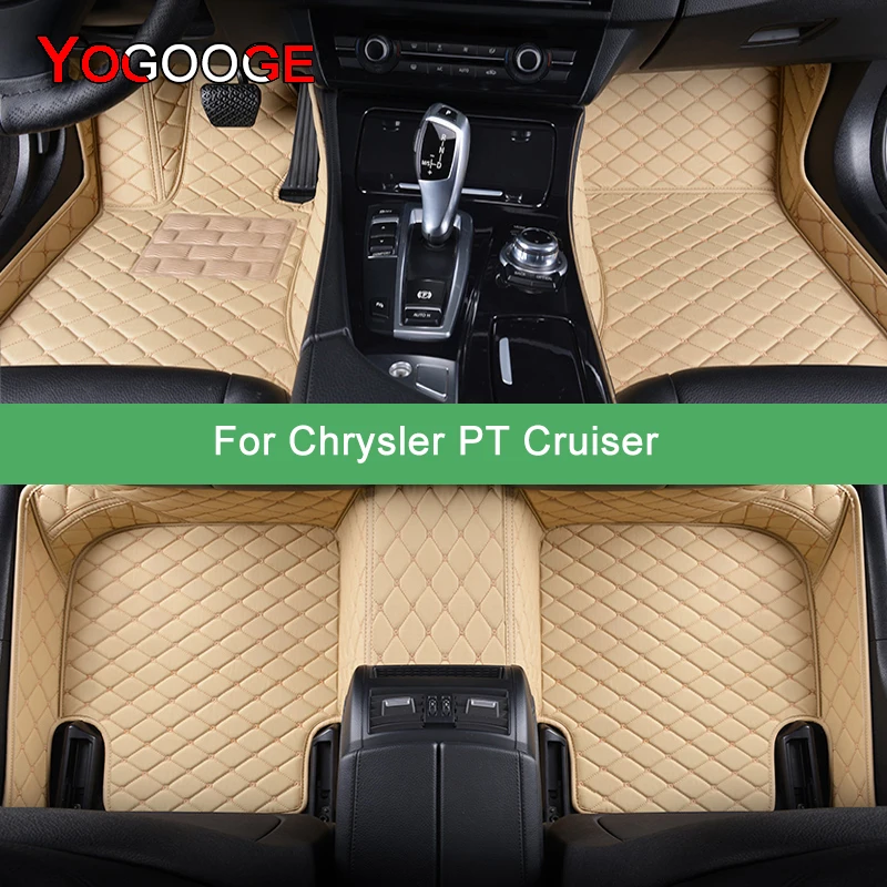 

YOGOOGE Custom Car Floor Mats For Chrysler PT Cruiser 2000-2010 Auto Carpets Foot Coche Accessorie