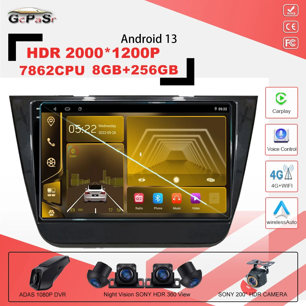 

Android 13 автомобильный android для MG ZS 2014 -2022 автомобильный монитор проигрыватель автомобильная навигация стерео радио GPS 7862CPU автомобильное радио стерео DVD
