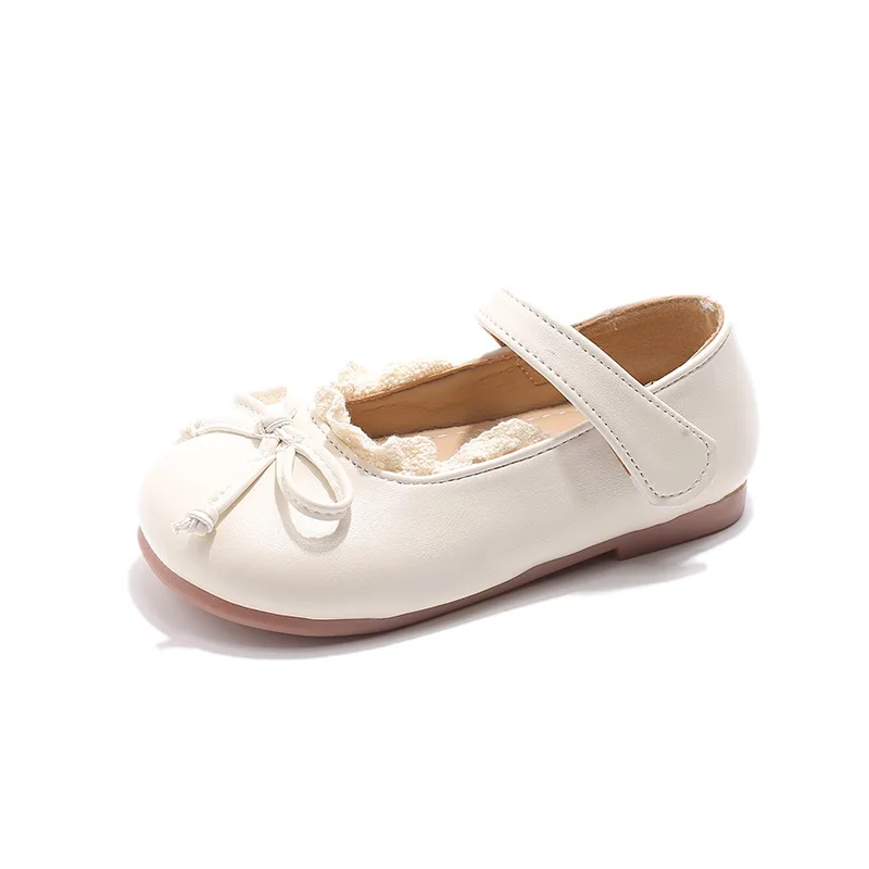 Girls Leather Shoes Autumn Fashion Soft Bottom