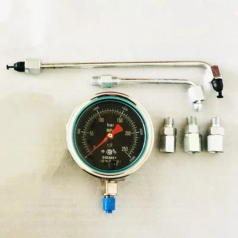 250Mpa Diesel common rail pump plunger pressure test gauge 2500bar pressure meter tool set