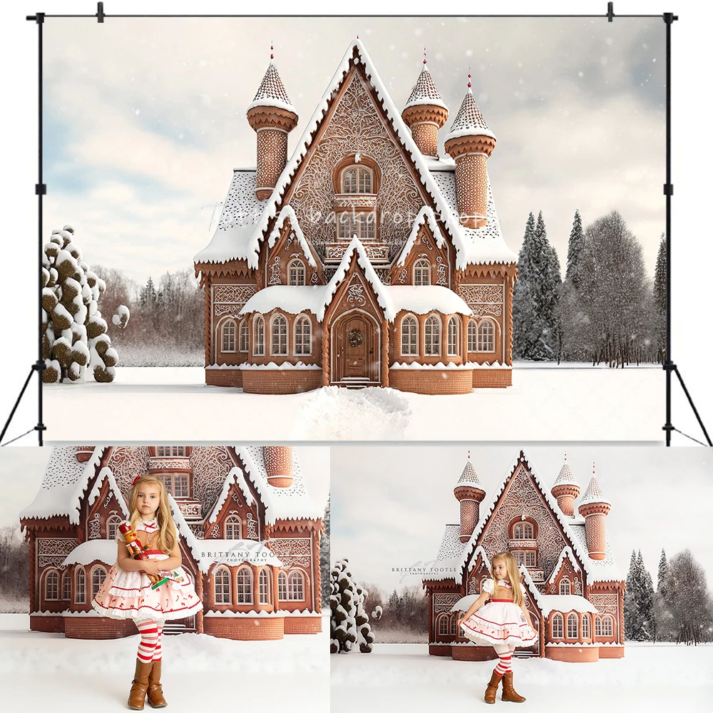 

Имбирный дом фоны Дети Девочка фотография Реквизит Дети Ребенок Взрослый Рождество Снежный дом фронтальный фон