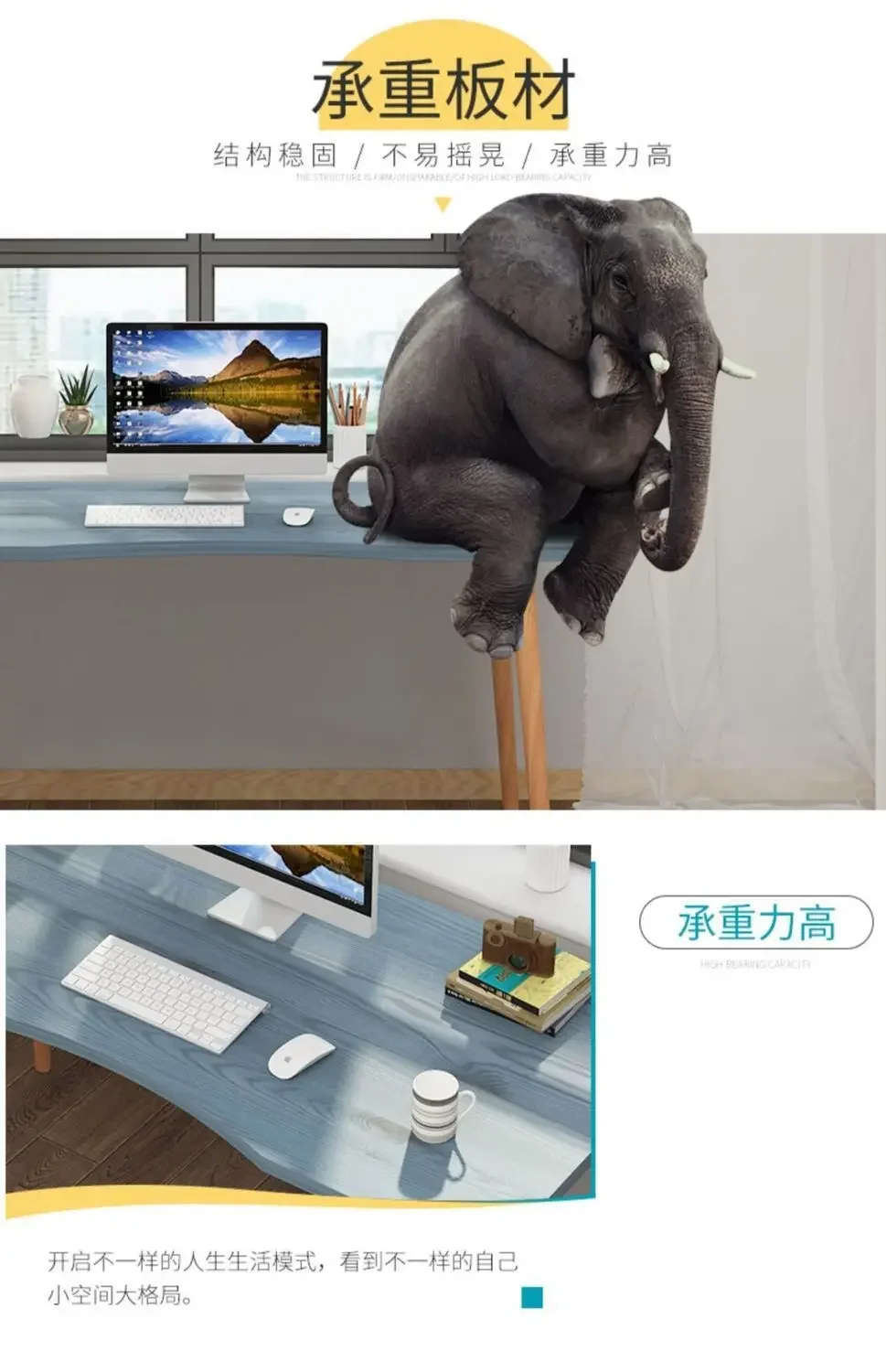 Description Picture 4 of itemSH AOLIVIYA Small Desk Computer Desk Desktop Home Bedroom Simple Study Desk Writing Desk Student Home Office Desk