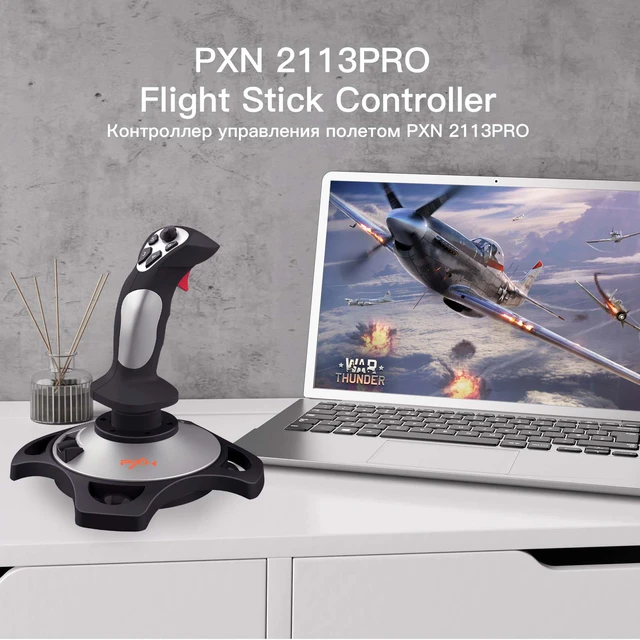 PXN 2113 USB Flight Simulator Stick Gamepad Controller Joysticks