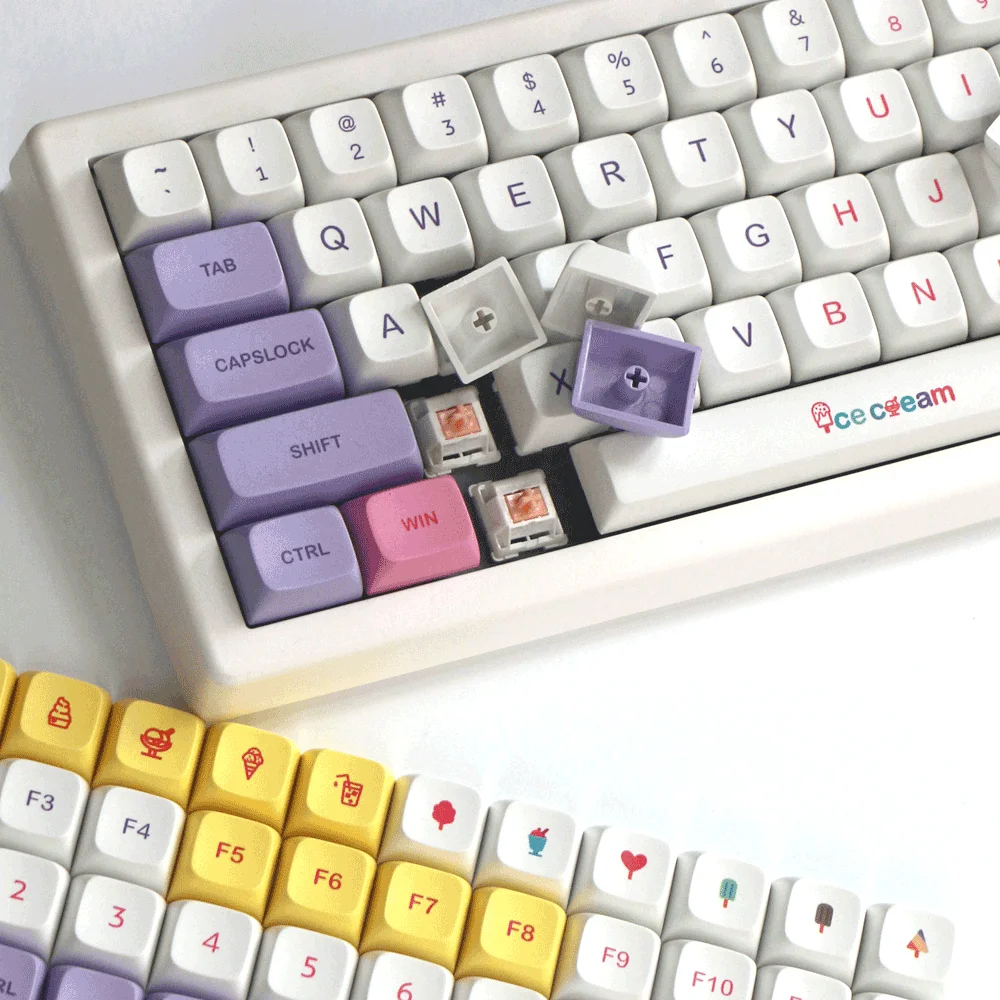 For GMK67 GMK87 Keycaps XDA PBT Key Cap Mechanical Game Wireless USB Keyboard Accessories Suitable for MX Switch Keycap