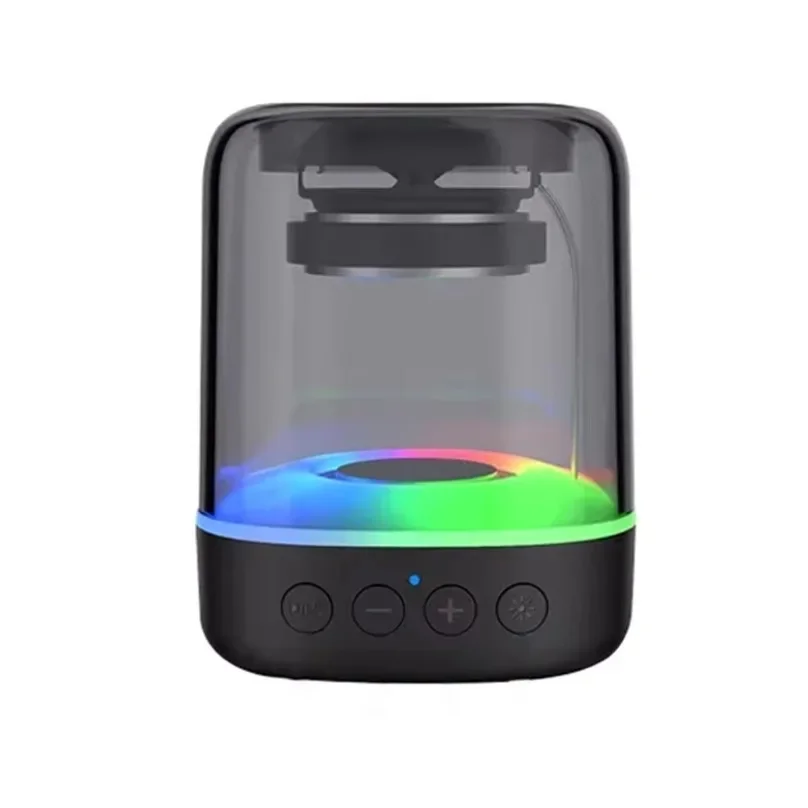 Portable Bluetooth 5.0 Speakers RGB Light HD Sound Mini Desktop Wireless Speaker Soundbar Loudspeaker For Home Party Outdoor