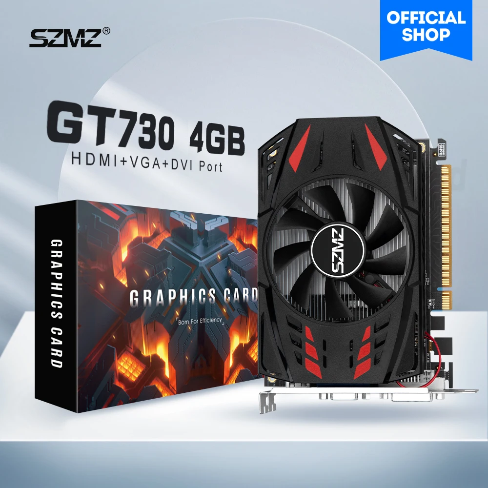 SZMZ GT 730 4gb Video Card Nvidia Graphics Card GT730 GPU Placa De szmz-gt-730-4gb-video-card-nvidia-graphics-card-gt730-gpu-placa-de