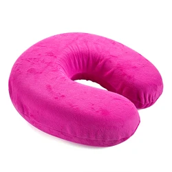 Memory Foam U-Shaped Neck Support Pillow for Eyelash Extension Professionals (Rose 1pcs)
