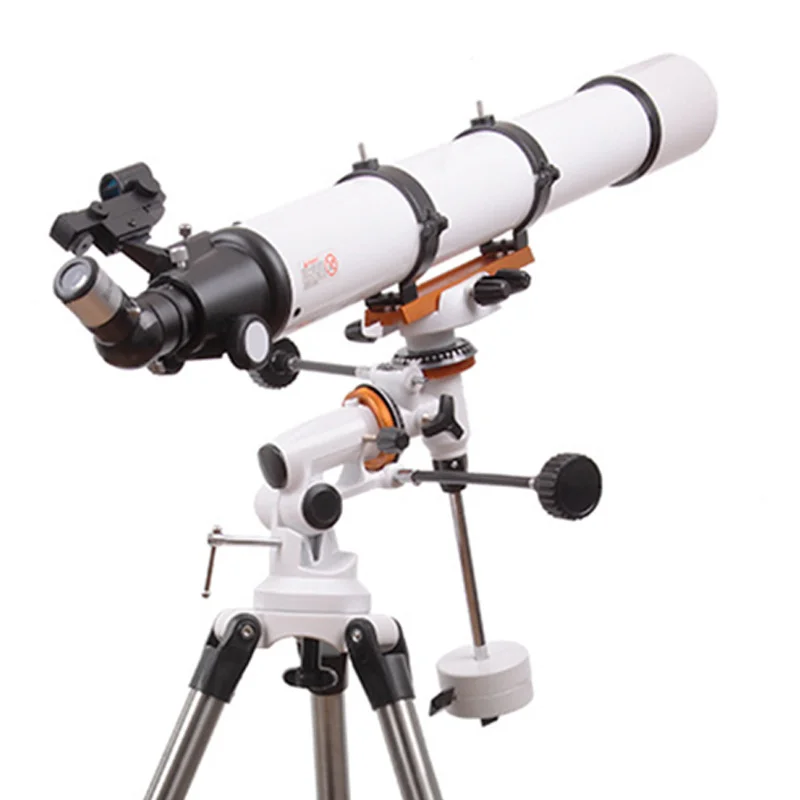 

F90080MM Astronomical Telescope with Equatorial Mount Refraction long focal length Large aperture High HD Telescope