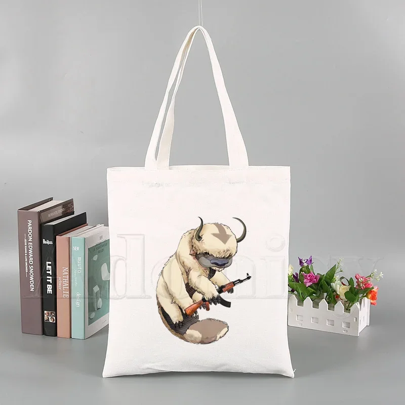 

Avatar The Last Airbender Korea Ulzzang Shopper Bag, Холщовая Сумка-тоут с принтом, сумки, женская сумка Harajuku, сумки на плечо
