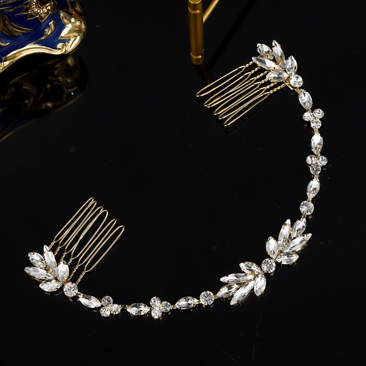 Luxury Crystal Flower Handmade Hairband Elegant Woman's Headbands Trendy Daily Jewelry Hair Accessories Crown